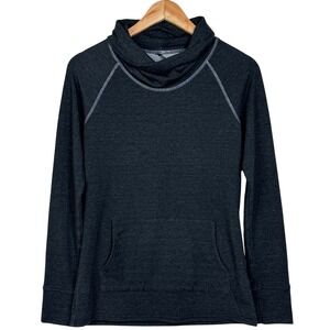 KÜHL Pullover Hoodie Women's S Gray Thermal Waffle Knit Lined Activewear Stretch